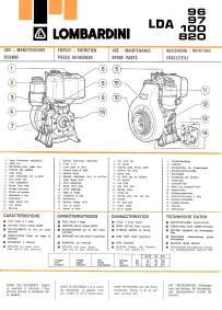 Lombardini LDA96 - LDA97 - LDA100 - LDA820