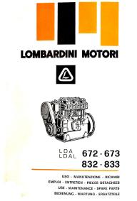 Moteur LOMBARDINI LDA LDAL 672 673 832 833