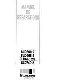 Moteur Lombardini 8LD600-2/ 8LD665-2 / 8LD665-2L / 8LD740-2 